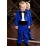 Фрак костюм для мальчика синий с черным