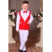 Праздничный костюм белый с красным для мальчика