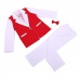 Праздничный костюм белый с красным для мальчика