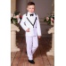 Стильный белый костюм для мальчика 