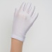 Перчатки на 5 пальцев к платью для девочки белые