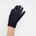 Перчатки на 5 пальцев к платью для девочки черные