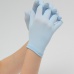 Перчатки на 5 пальцев к платью для девочки голубые