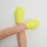 Перчатки детские на 5 пальцев желтые