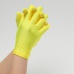 Перчатки на 5 пальцев к платью для девочки желтые