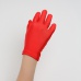Перчатки на 5 пальцев к платью для девочки коралловые