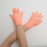 Перчатки детские на 5 пальцев персик