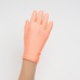 Перчатки на 5 пальцев к платью для девочки персиковые