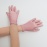Перчатки детские на 5 пальцев пудра