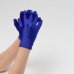 Перчатки на 5 пальцев к платью для девочки синие (электрик)