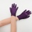 Перчатки детские на 5 пальцев фиолетовые (темные)