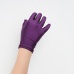 Перчатки на 5 пальцев к платью для девочки темно-фиолетовые