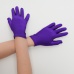Перчатки на 5 пальцев к платью для девочки ярко-фиолетовые