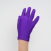 Перчатки на 5 пальцев к платью для девочки ярко-фиолетовые