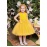 Бальное платье для девочки желтое