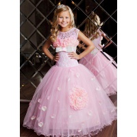 Бальное платье для принцессы розовое