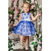 Красивое детское платье для девочки синее