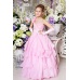 Нарядное платье в пол для девочки розовое
