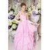 Нарядное платье в пол для девочки розовое