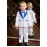 Смокинг костюм для мальчика белый с синим