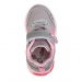 Кроссовки для девочки, арт. 208202, цвет серый/ розовый, размер 22