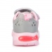Кроссовки для девочки, арт. 208202, цвет серый/ розовый, размер 22