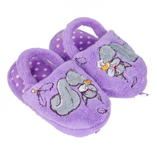 Тапочки детские, цвет фиолетовый, размер 23