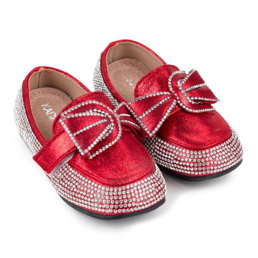 Туфли для девочек, цвет красный, размер 22