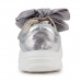 Туфли для девочек, цвет серебряный, размер 27